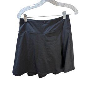 Willit Womens Black Athletic Skort With Inner Shorts & Zipper Pocket Size M
